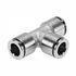 GAV Pu Nickel Plated T- Connector 6mm